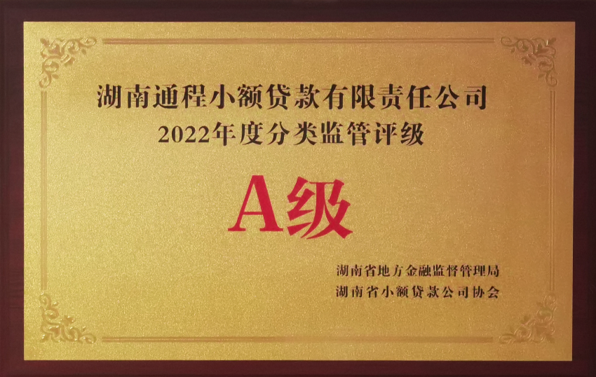 2022年度分类监管评级A级